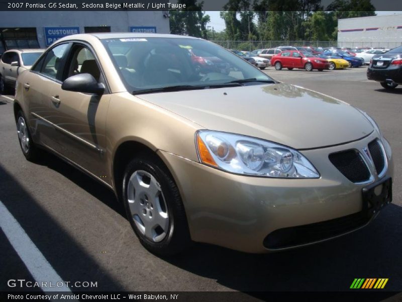 Sedona Beige Metallic / Light Taupe 2007 Pontiac G6 Sedan