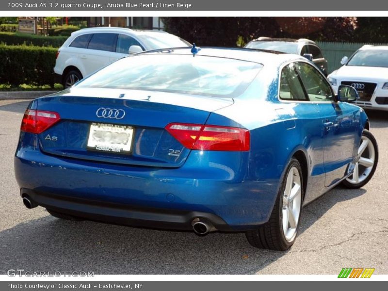 Aruba Blue Pearl / Linen Beige 2009 Audi A5 3.2 quattro Coupe