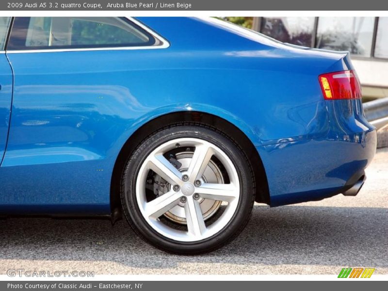 Aruba Blue Pearl / Linen Beige 2009 Audi A5 3.2 quattro Coupe