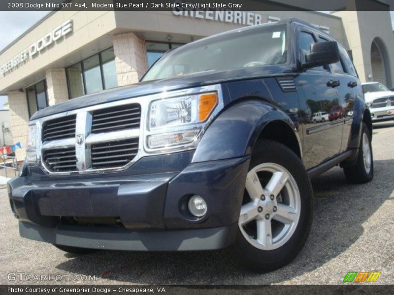 Modern Blue Pearl / Dark Slate Gray/Light Slate Gray 2008 Dodge Nitro SXT 4x4