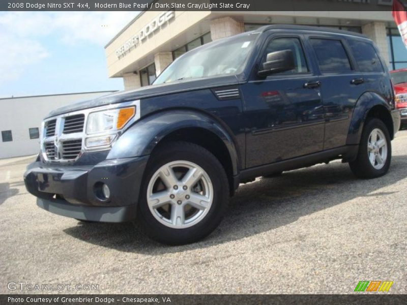 Modern Blue Pearl / Dark Slate Gray/Light Slate Gray 2008 Dodge Nitro SXT 4x4