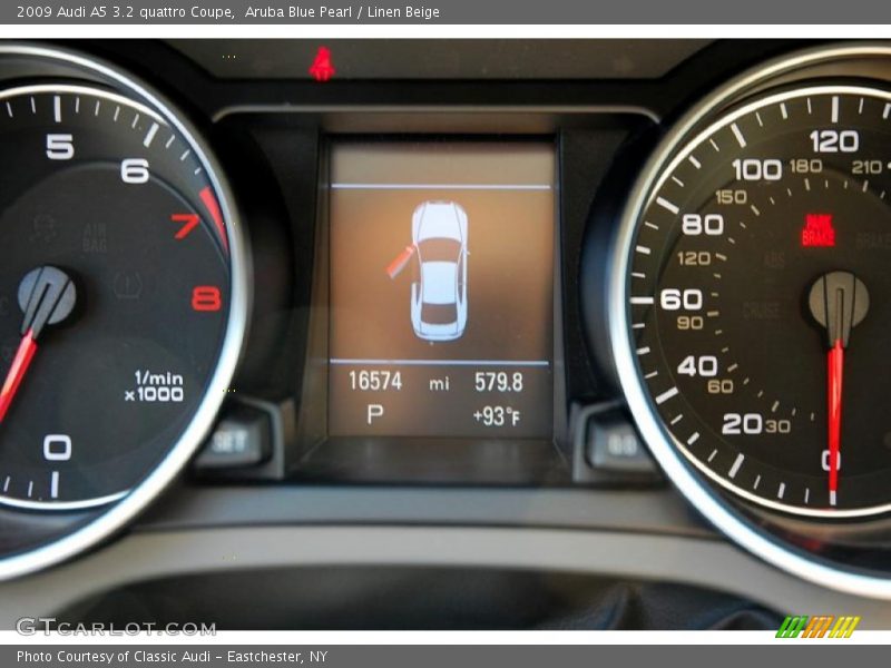 Aruba Blue Pearl / Linen Beige 2009 Audi A5 3.2 quattro Coupe