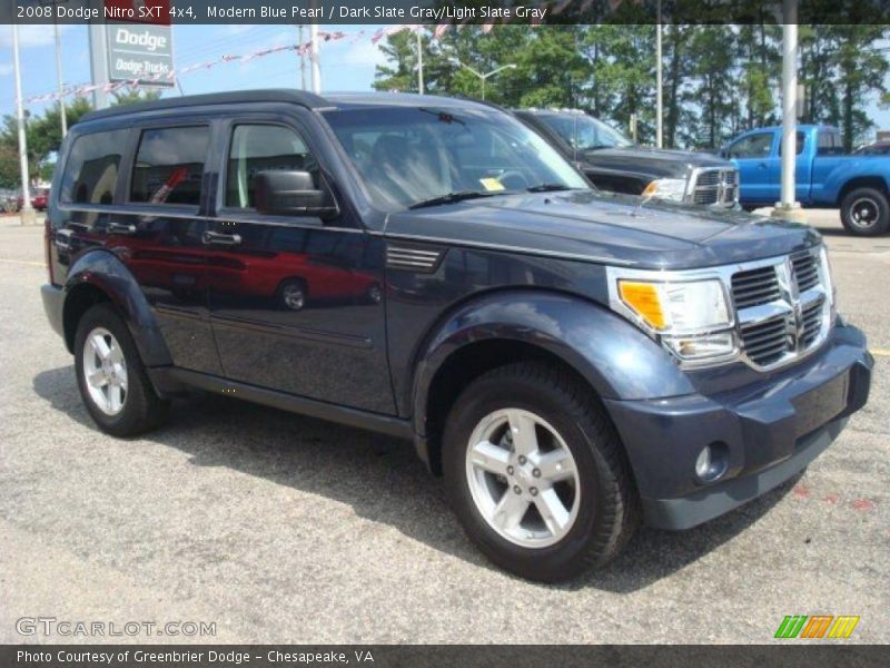 Modern Blue Pearl / Dark Slate Gray/Light Slate Gray 2008 Dodge Nitro SXT 4x4