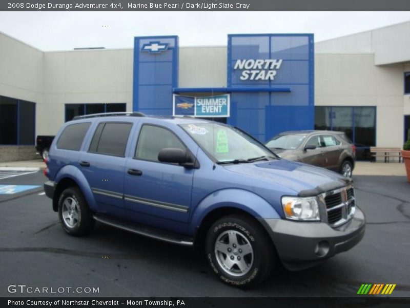 Marine Blue Pearl / Dark/Light Slate Gray 2008 Dodge Durango Adventurer 4x4