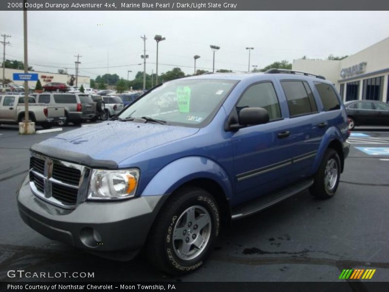 Marine Blue Pearl / Dark/Light Slate Gray 2008 Dodge Durango Adventurer 4x4