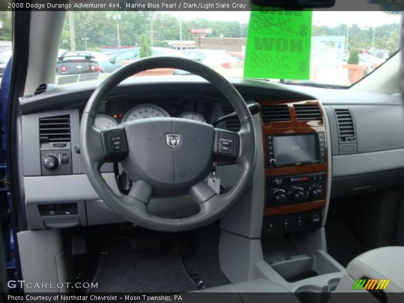 Marine Blue Pearl / Dark/Light Slate Gray 2008 Dodge Durango Adventurer 4x4