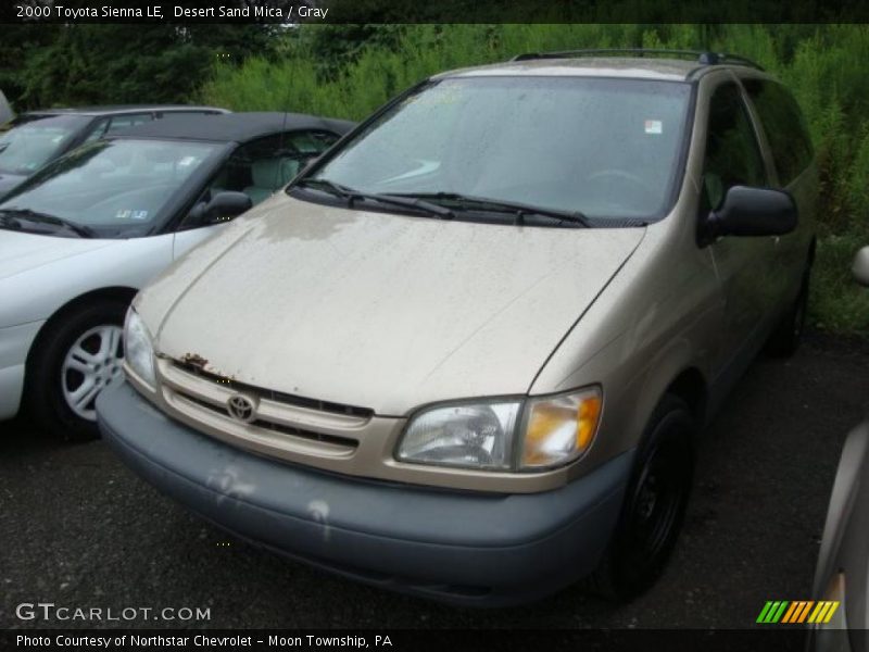 Desert Sand Mica / Gray 2000 Toyota Sienna LE