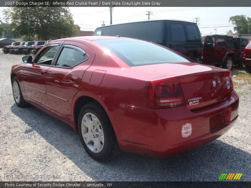 Inferno Red Crystal Pearl / Dark Slate Gray/Light Slate Gray 2007 Dodge Charger SE