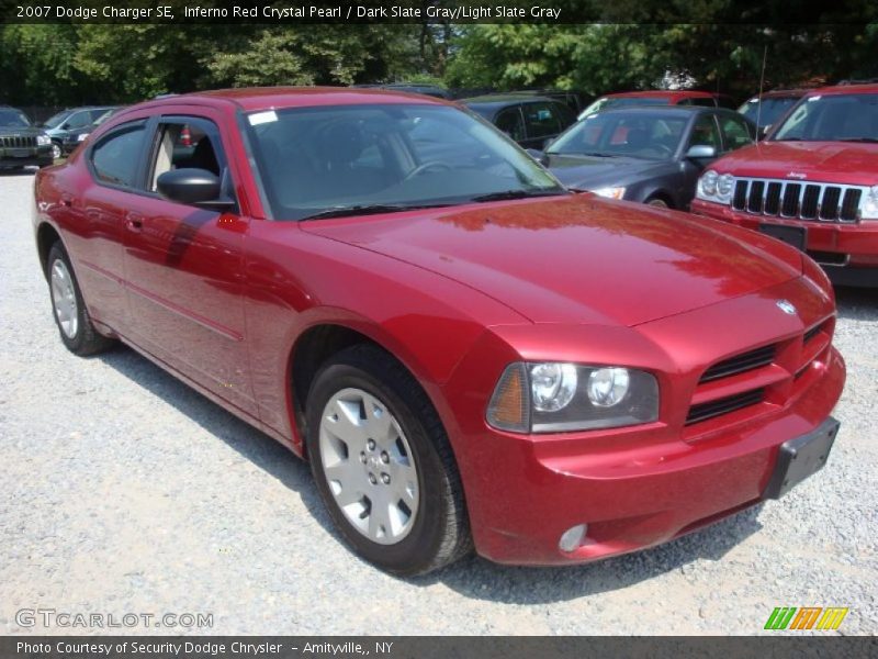 Inferno Red Crystal Pearl / Dark Slate Gray/Light Slate Gray 2007 Dodge Charger SE