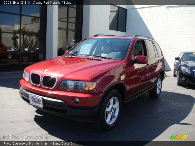 Sienna Red Metallic / Beige 2003 BMW X5 3.0i