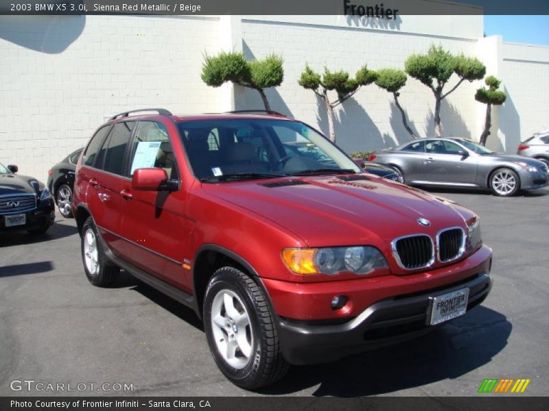 Sienna Red Metallic / Beige 2003 BMW X5 3.0i