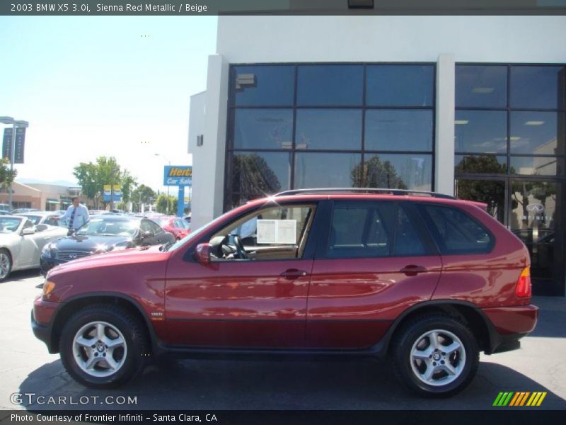 Sienna Red Metallic / Beige 2003 BMW X5 3.0i
