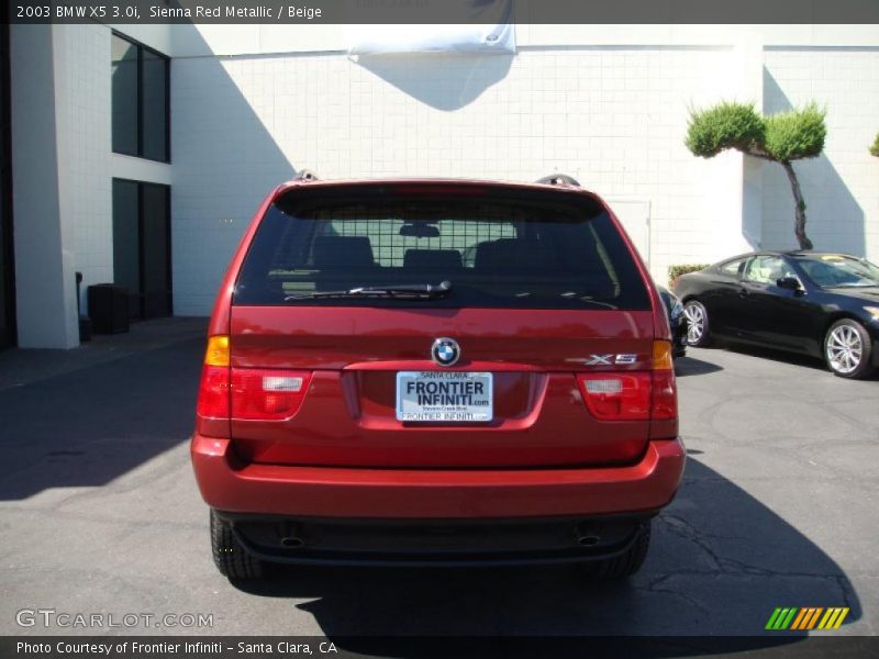 Sienna Red Metallic / Beige 2003 BMW X5 3.0i