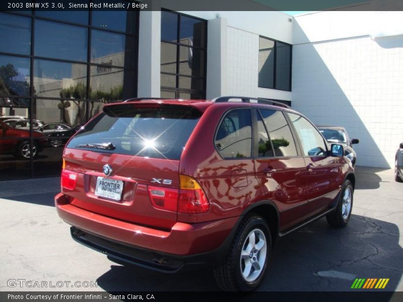 Sienna Red Metallic / Beige 2003 BMW X5 3.0i