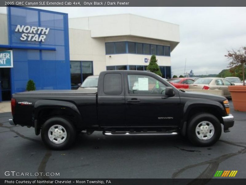 Onyx Black / Dark Pewter 2005 GMC Canyon SLE Extended Cab 4x4