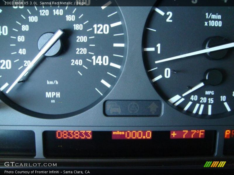 Sienna Red Metallic / Beige 2003 BMW X5 3.0i