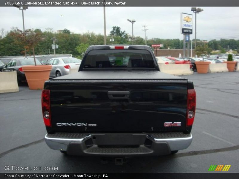 Onyx Black / Dark Pewter 2005 GMC Canyon SLE Extended Cab 4x4