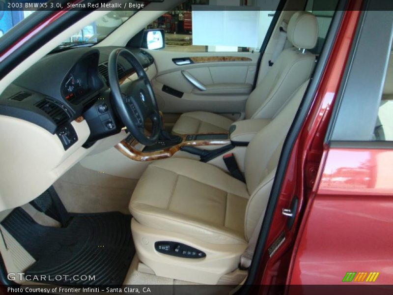 Sienna Red Metallic / Beige 2003 BMW X5 3.0i