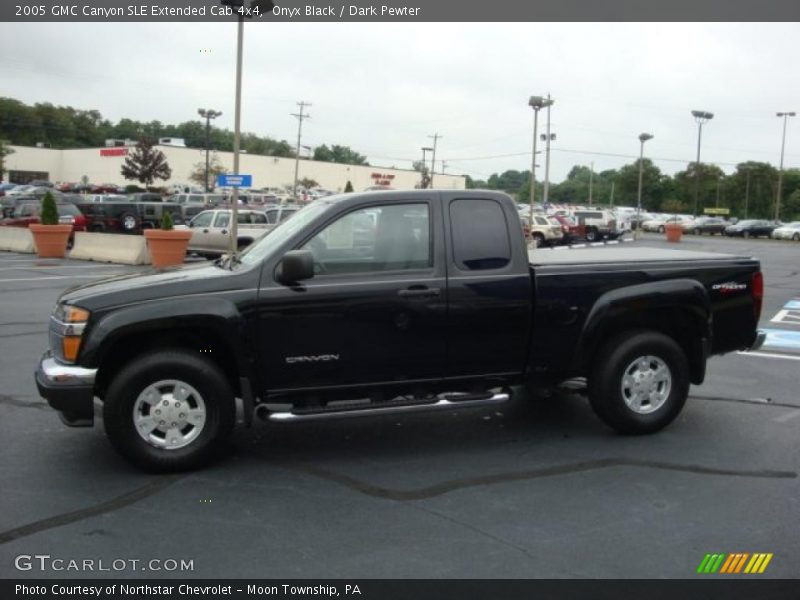 Onyx Black / Dark Pewter 2005 GMC Canyon SLE Extended Cab 4x4