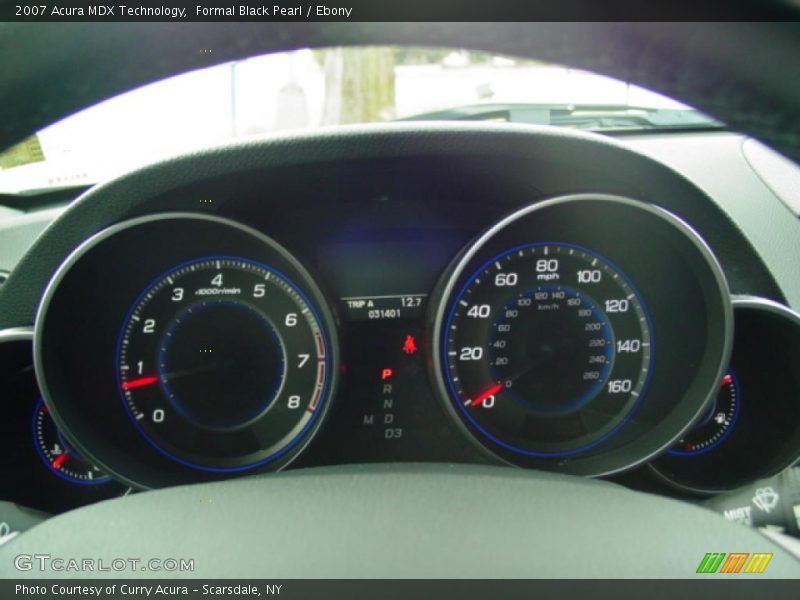 Formal Black Pearl / Ebony 2007 Acura MDX Technology