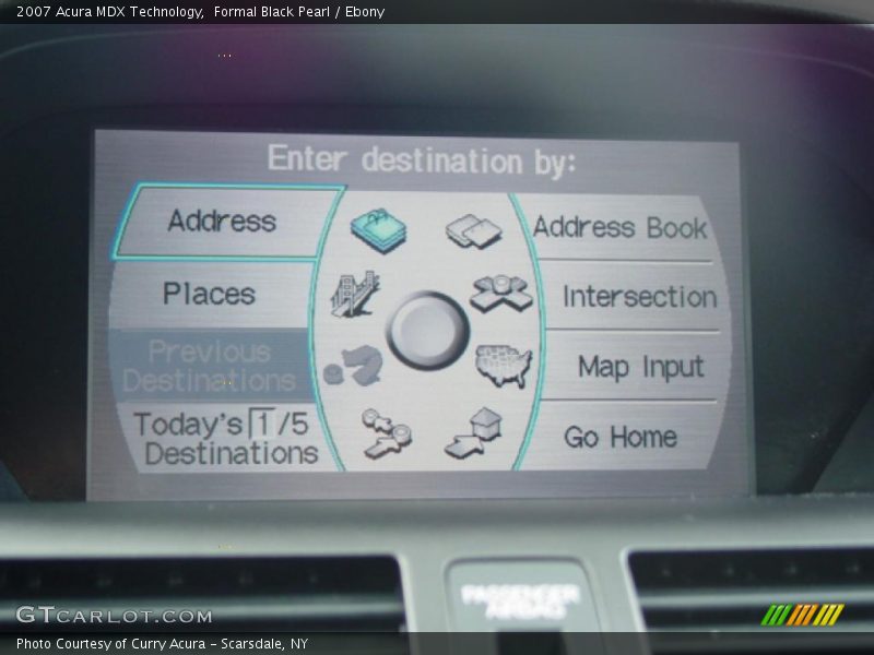 Formal Black Pearl / Ebony 2007 Acura MDX Technology