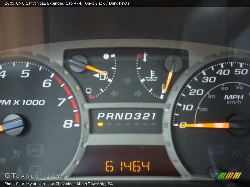 Onyx Black / Dark Pewter 2005 GMC Canyon SLE Extended Cab 4x4
