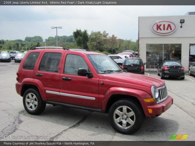 Inferno Red Pearl / Dark Khaki/Light Graystone 2006 Jeep Liberty Limited 4x4