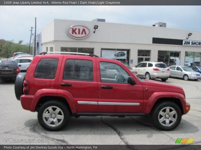 Inferno Red Pearl / Dark Khaki/Light Graystone 2006 Jeep Liberty Limited 4x4