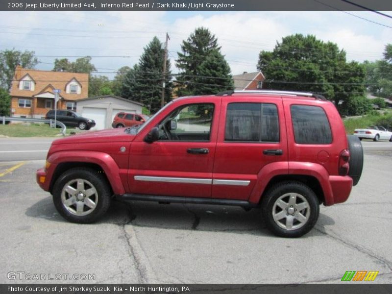 Inferno Red Pearl / Dark Khaki/Light Graystone 2006 Jeep Liberty Limited 4x4