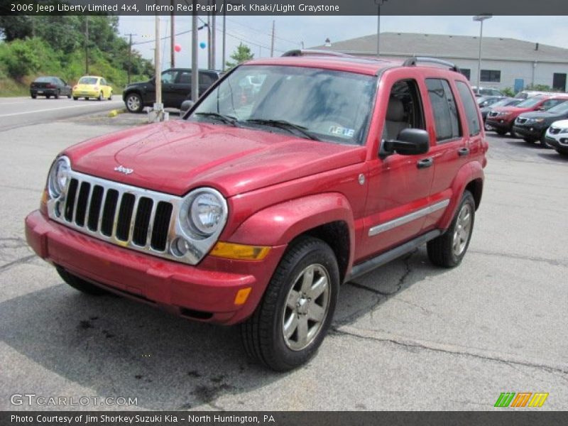 Inferno Red Pearl / Dark Khaki/Light Graystone 2006 Jeep Liberty Limited 4x4