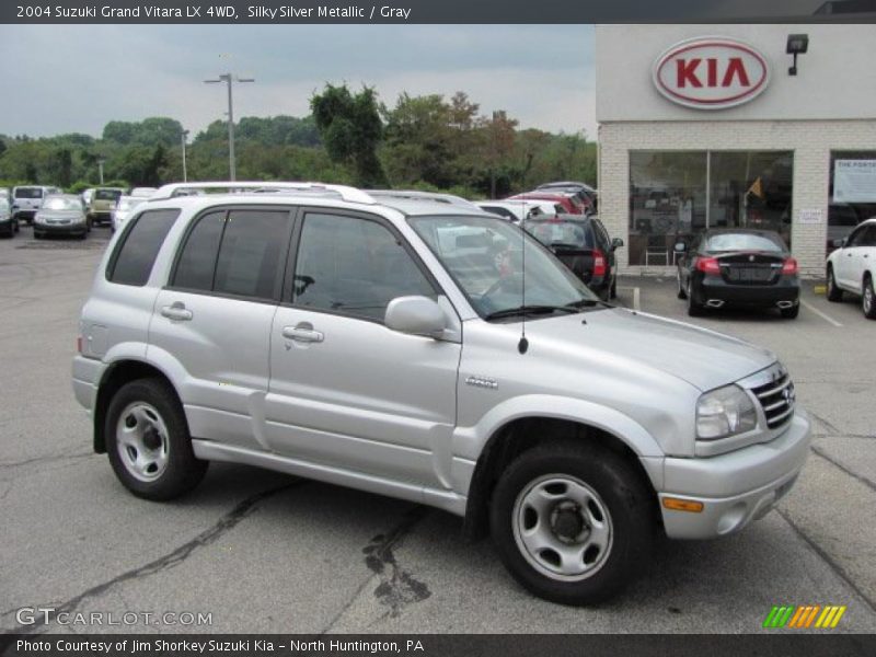 Silky Silver Metallic / Gray 2004 Suzuki Grand Vitara LX 4WD