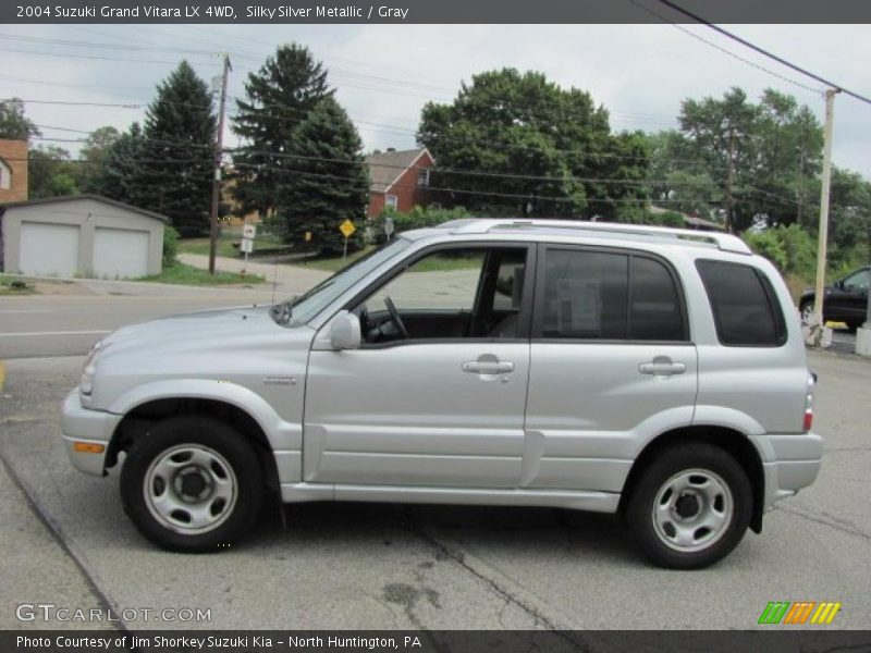Silky Silver Metallic / Gray 2004 Suzuki Grand Vitara LX 4WD