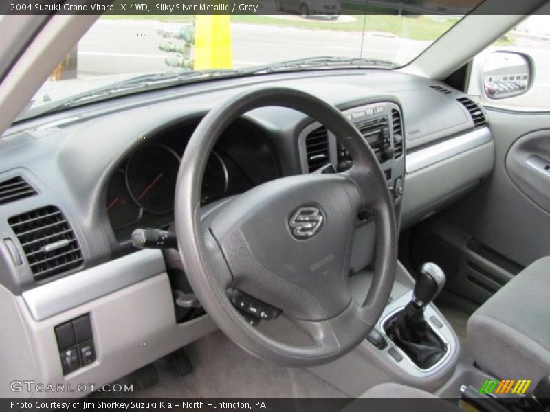 Silky Silver Metallic / Gray 2004 Suzuki Grand Vitara LX 4WD