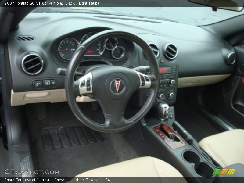 Black / Light Taupe 2007 Pontiac G6 GT Convertible