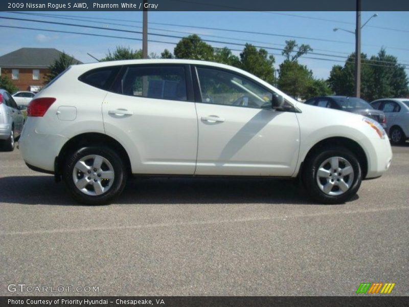 Phantom White / Gray 2009 Nissan Rogue S AWD