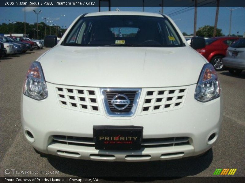 Phantom White / Gray 2009 Nissan Rogue S AWD