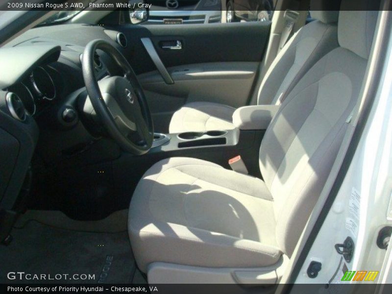 Phantom White / Gray 2009 Nissan Rogue S AWD