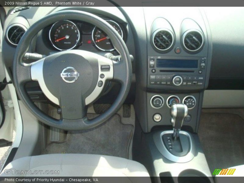 Phantom White / Gray 2009 Nissan Rogue S AWD