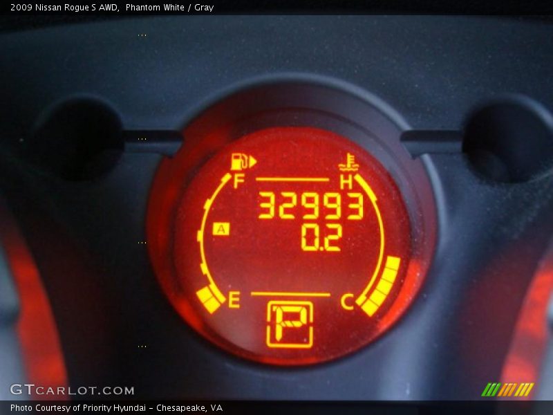 Phantom White / Gray 2009 Nissan Rogue S AWD