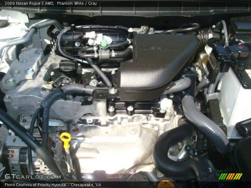 Phantom White / Gray 2009 Nissan Rogue S AWD