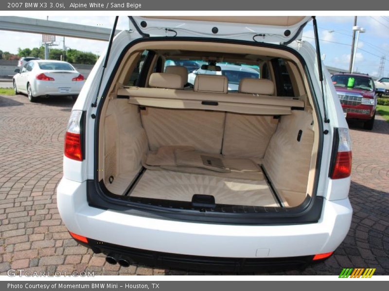 Alpine White / Sand Beige 2007 BMW X3 3.0si