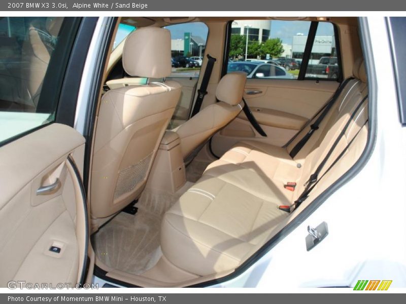 Alpine White / Sand Beige 2007 BMW X3 3.0si