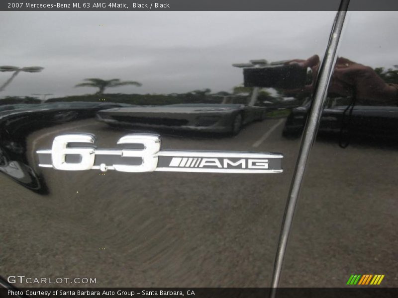 Black / Black 2007 Mercedes-Benz ML 63 AMG 4Matic