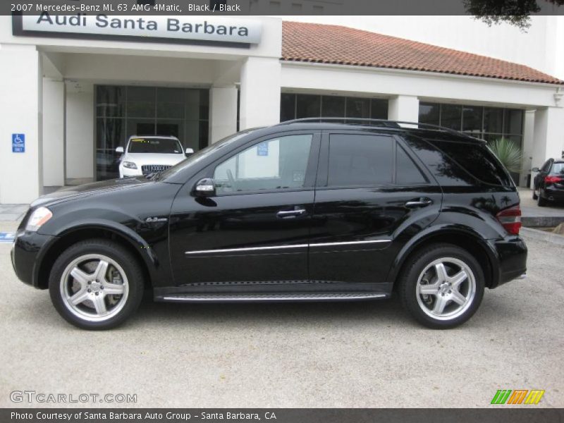 Black / Black 2007 Mercedes-Benz ML 63 AMG 4Matic