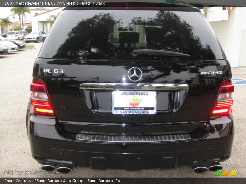 Black / Black 2007 Mercedes-Benz ML 63 AMG 4Matic