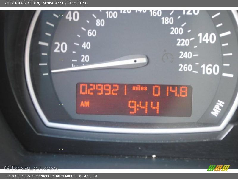 Alpine White / Sand Beige 2007 BMW X3 3.0si