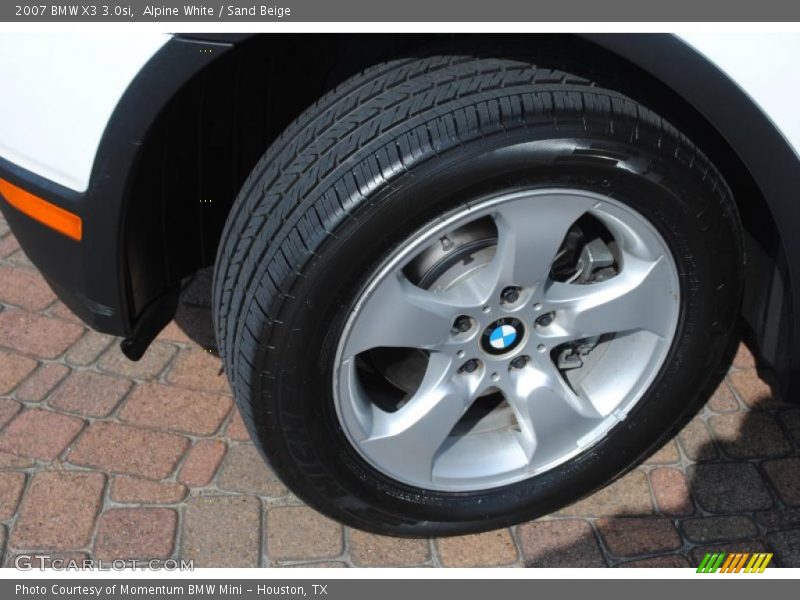 Alpine White / Sand Beige 2007 BMW X3 3.0si
