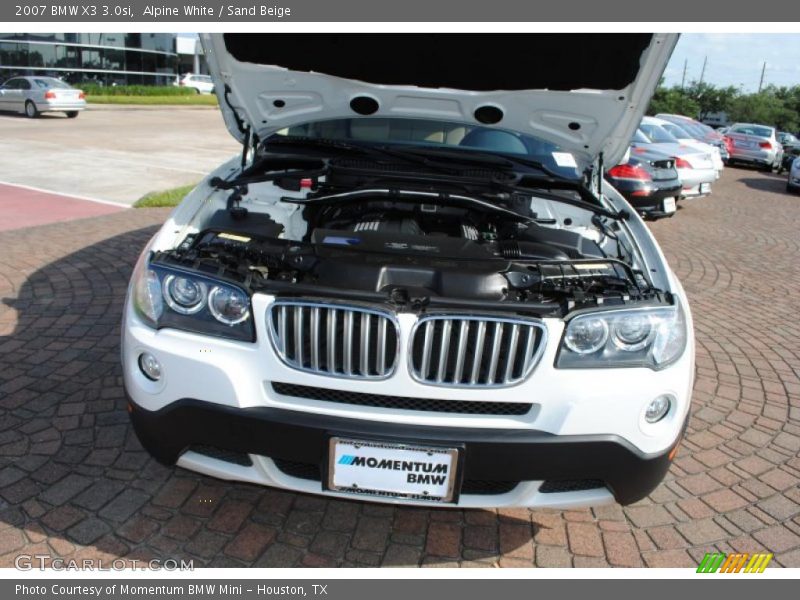 Alpine White / Sand Beige 2007 BMW X3 3.0si