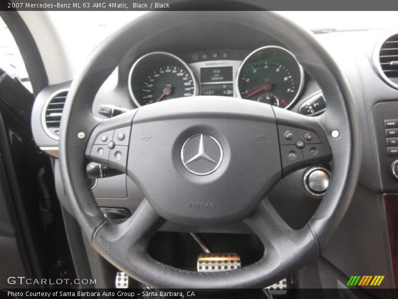 Black / Black 2007 Mercedes-Benz ML 63 AMG 4Matic