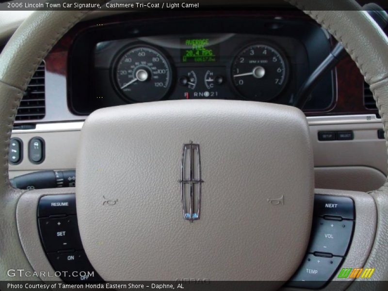 Cashmere Tri-Coat / Light Camel 2006 Lincoln Town Car Signature